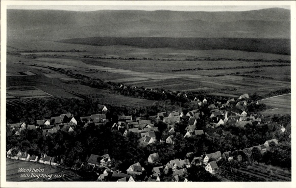 Postcard Wankheim Kusterdingen in Württemberg, aerial view of rural surroundings, houses