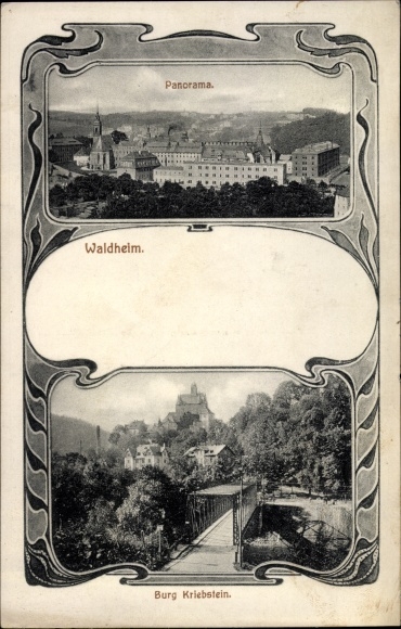 Passepartout PC Waldheim in Saxony, Panorama, Kriebstein Castle