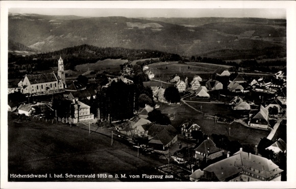 Ak Höchenschwand im Schwarzwald, Fliegeraufnahme