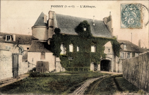 Postcard Poissy Yvelines, L'Abbaye