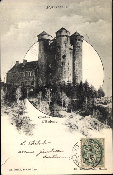Postcard Tournemire Cantal, Chateau d&#39;Anjony