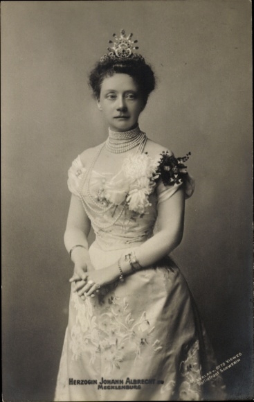 Ak Herzogin Johann Albrecht zu Mecklenburg-Schwerin, Elisabeth von Sachsen-Weimar-Eisenach