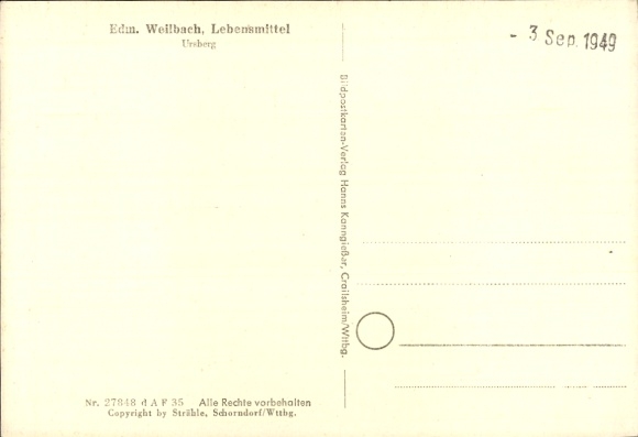 Postcard Ursberg in Swabia, aerial photograph