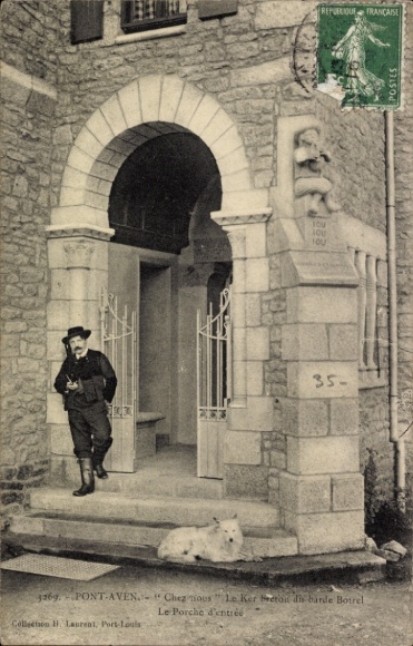 CPA Pont Aven Finistère, Le Porche entrance