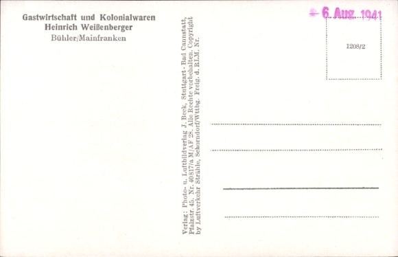 Ak Bühler Eußenheim in Unterfranken, Fliegeraufnahme