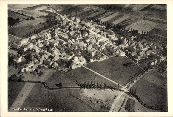 Ak Lenkersheim Bad Windsheim in Mittelfranken, Fliegeraufnahme