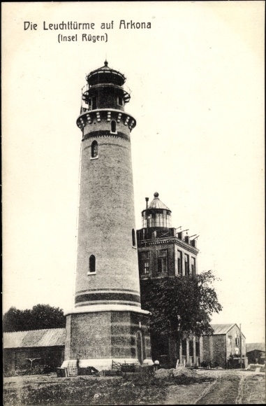 Ak Arkona Putgarten op het eiland Rügen, vuurtorens