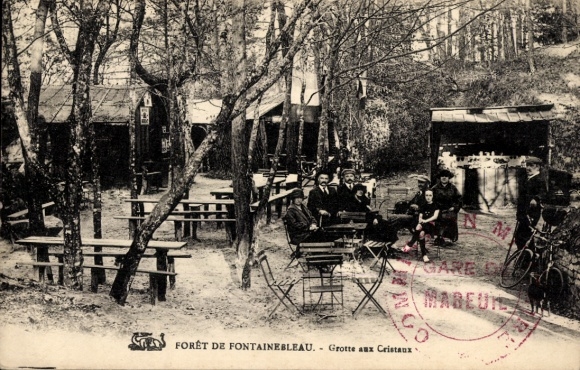 CPA Fontainebleau Seine et Marne, Forêt, Grotte aux Cristaux