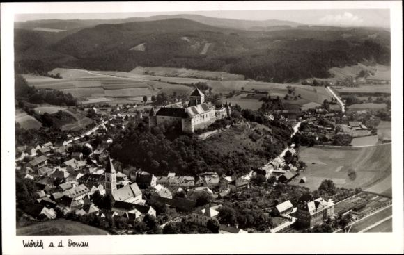 Ak Wörth an der Donau Oberpfalz Bayern, Panorama