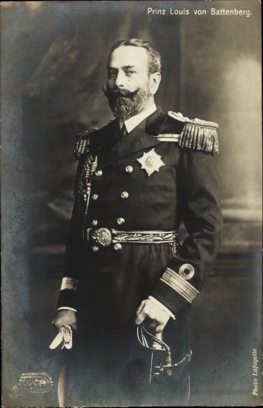 PC Prince Louis of Battenberg, portrait, uniform with medals