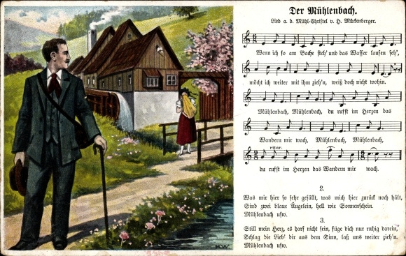 Song Ak Mückenberger, Hilmar, The Mühlenbach, Wassermühle, Mühl Christel