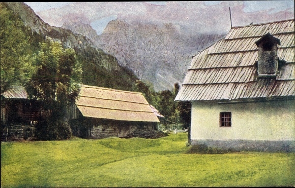 Postcard Ferlach Carinthia, Bodental, Gasthaus Bodenbauer