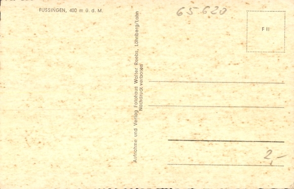 Postcard Fussingen Waldbrunn in the Westerwald, general view