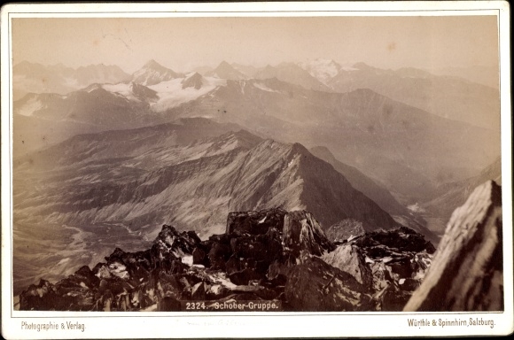 Cabinet photo of Carinthia and Tyrol, view of the Schober Group