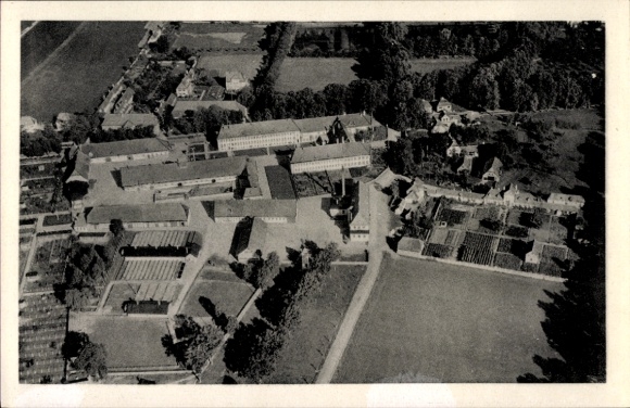 Postcard Triesdorf Weidenbach in Middle Franconia, aerial photograph