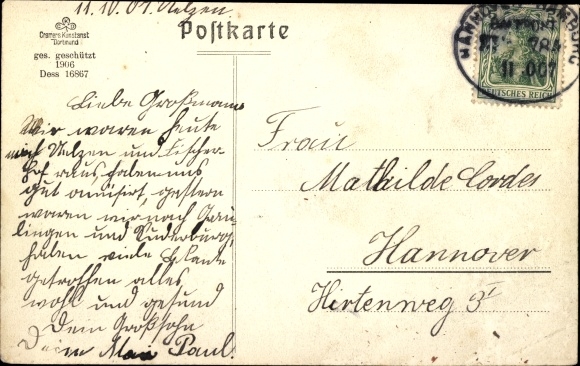Postcard Uelzen in Lower Saxony, climatic health resort Fischerhof