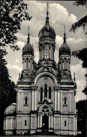 10 starych pocztówek Wiesbaden, różne widoki