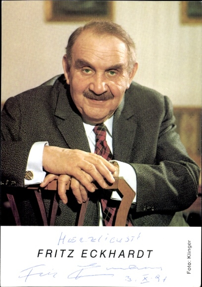 Ak Schauspieler Fritz Eckhardt, Portrait, Autogramm