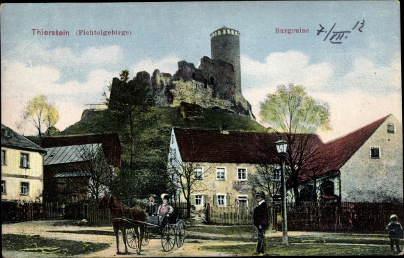 KP Thierstein w dzielnicy Wunsiedel, ruiny zamku