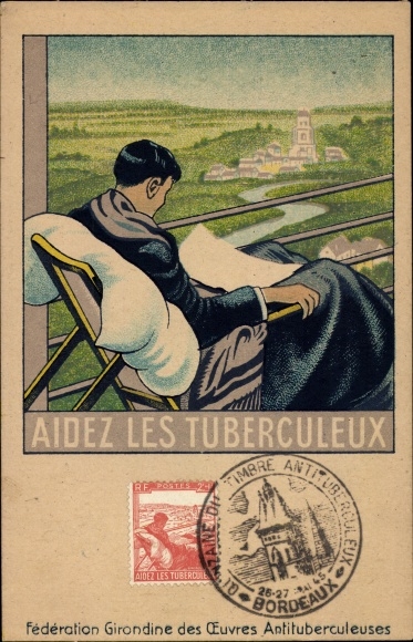Ak Bordeaux Gironde, Aidez les Tuberculeux, Federation Girondine des Oeuvres Antituberculeuses