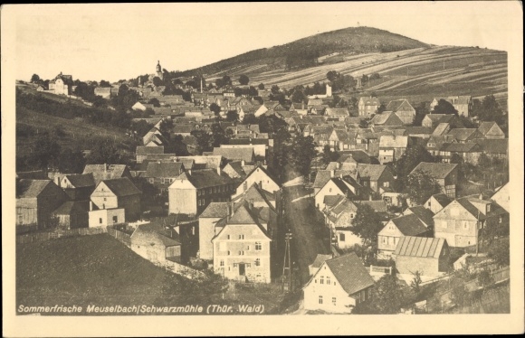 Ak Meuselbach Schwarzmühle Schwarzatal in Thüringen, algemeen beeld