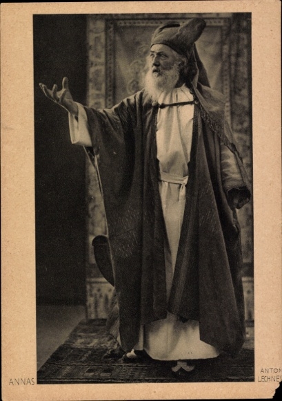 PC Passion Play Oberammergau 1930, Annas, Anton Lechner