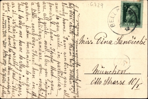 Postcard Bellheim in the Palatinate, brewery and Villa Silbernagel