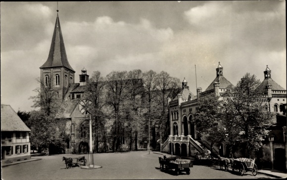 PC Wittenburg in Mecklenburg, market place