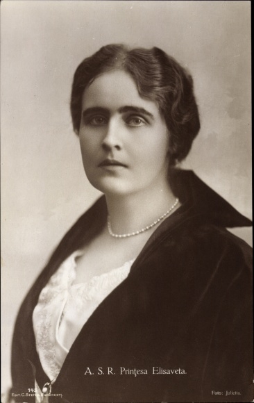 Postcard HRH Princess Elisaveta, princess Elisabeth, Rumänien, Griechenland
