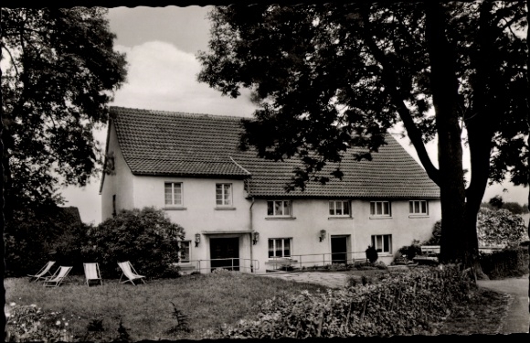 Postcard Wellin Herscheid, Gasthof Pension Schröder, exterior view