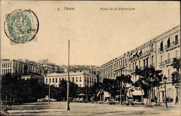 18 old PCs Algeria, various views of Oran, Algiers, Blida, Colomb Bechar, Lalla Maghrnia, Bone