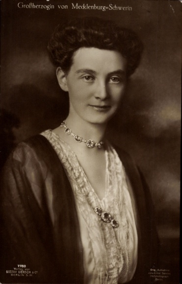 Ak Groothertogin Alexandra van Mecklenburg-Schwerin, portret