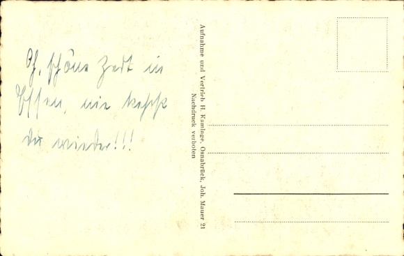 Postcard Essen in Oldenburg, RAD for female youth, Reich Labor Service