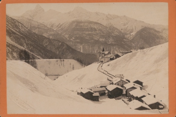 Photo Davos Canton Graubünden, Wiesen, Gesamtansicht, Winter, Atelier Roessinger Feanneret