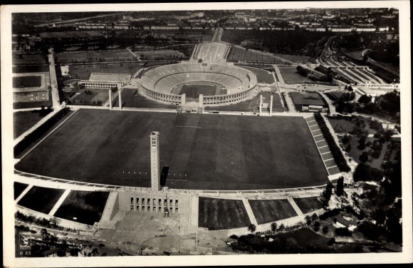 PC Berlin Charlottenburg Westend, Reichssportfeld, Olympic Stadium, aerial photo