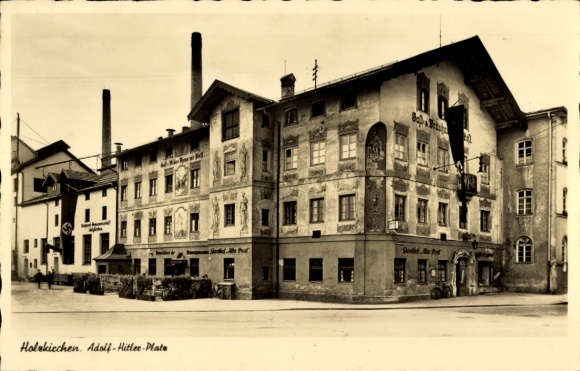 Postcard Holzkirchen Ortenburg Lower Bavaria, Adolf-Hitler-Platz