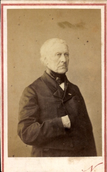 CdV writer and politician François Guizot, portrait