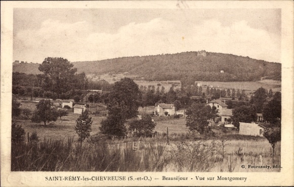 Ak Saint Rémy lès Chevreuse Yvelines, Beausejour, Vue sur Montgomery
