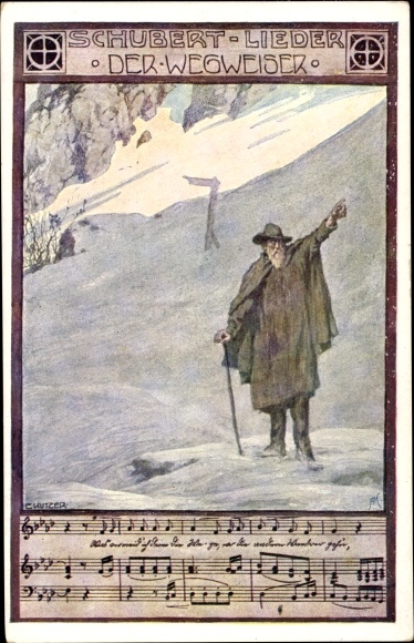Artiestenlied Ak Kutzer, Ernst, Schubertliederen, de gids