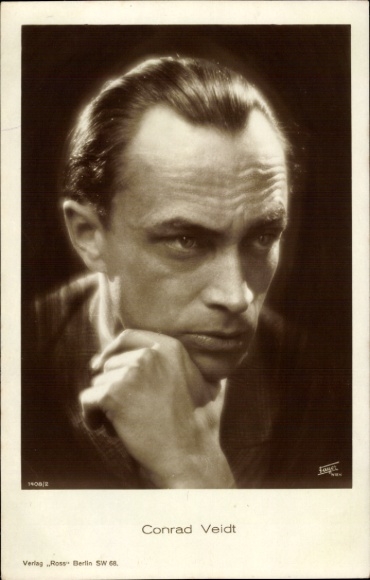 Postcard Actor Conrad Veidt, portrait