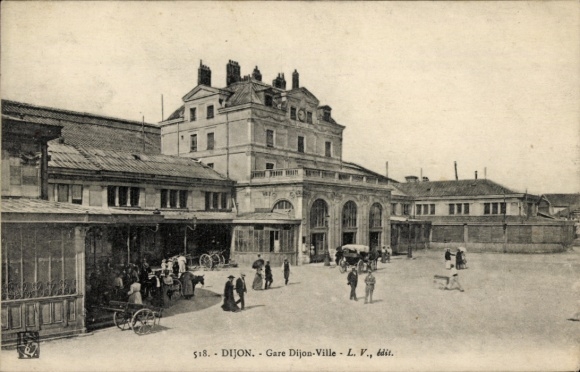 Postcard Dijon Côte d'Or, Gare Dijon Ville