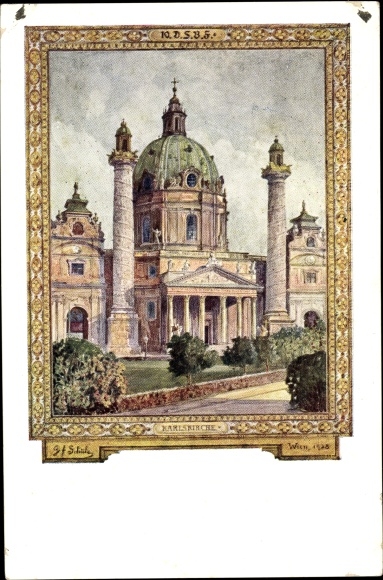 Artist PC Vienna 4 Wieden, 10th German Singers' Association Festival 1928, Karlskirche