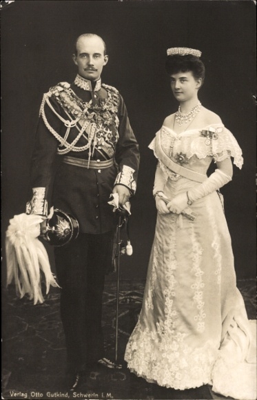 zdjęcie KP Wielki książę Fryderyk Franciszek IV Meklemburgii Schwerin, Aleksandra Hanoweru i Cumberland