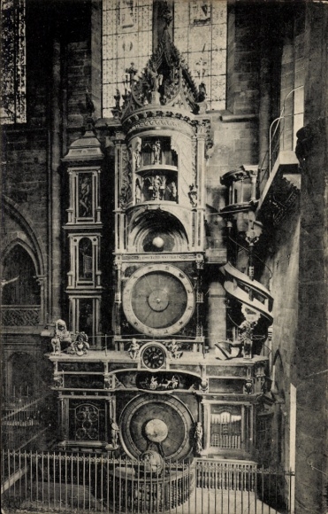 Postcard Strasbourg Alsace Bas Rhin, Astronomical Clock in the Cathedral