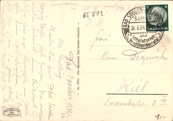 Postcard Bad Sooden Allendorf an der Werra Hessen, general view