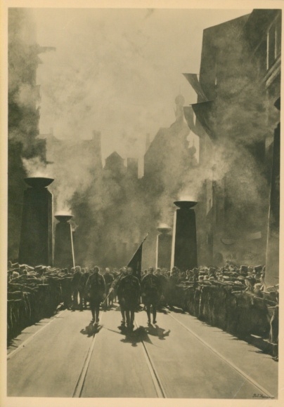 Artist Postcard Herrmann, Paul, The Flag, HDK 431, SA, Blood Flag