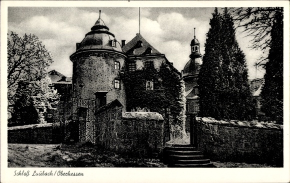 Postcard Laubach in Hesse, Castle