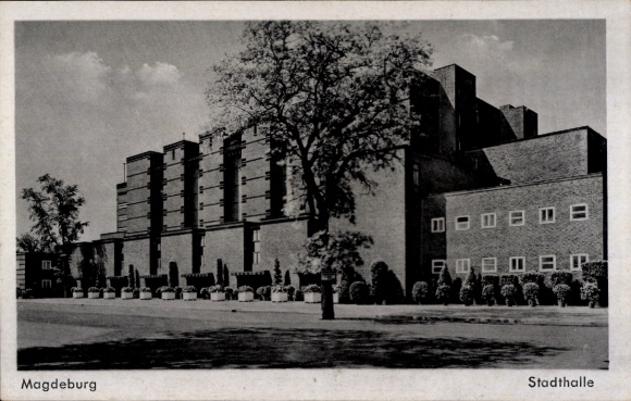 Ak Magdeburg an der Elbe, Stadthalle