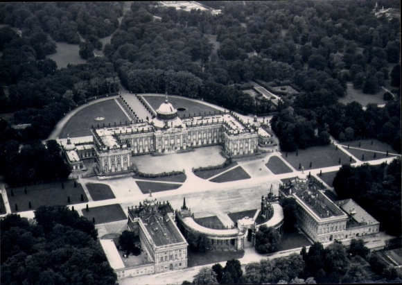 Photo Potsdam, New Palace, aerial photograph