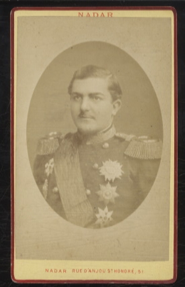 CdV Portrait Milan I. König von Serbien
